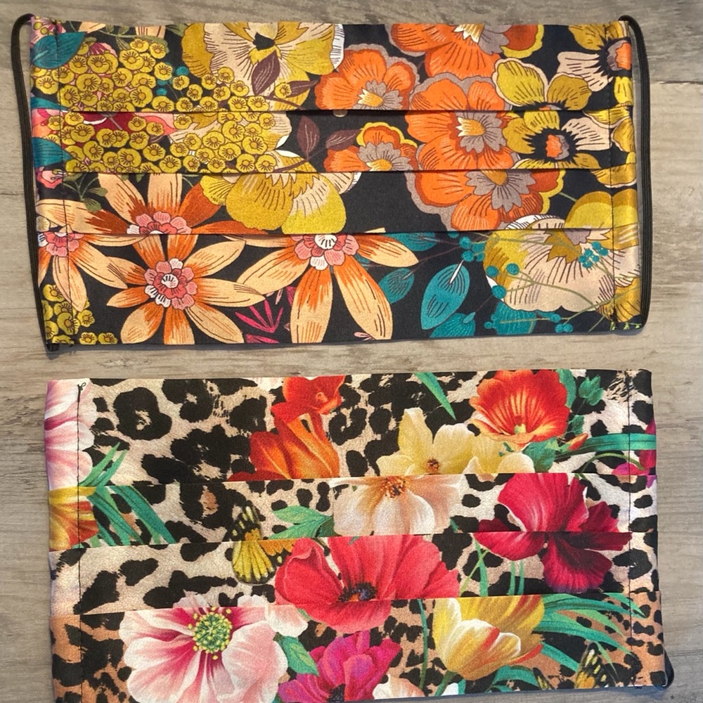 Brand New Two Johnny Was Floral Masks